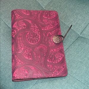 Oberon Design Paisley Embossed Floral Leather Journal